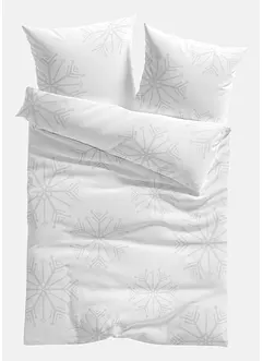 Souprava povlečení se sněhovými vločkami, bonprix