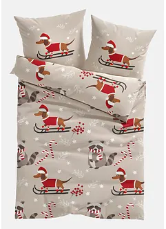 Povlečení s vánočním jezevčíkem, bonprix