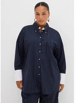 Halenka z viskózové směsi s vlasovým proužkem, bonprix