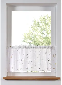 Vitrážková záclona s lesklými hvězdami, bonprix