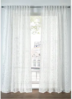 Batistová záclona s leskem, také v extra délce (1 ks v balení), bonprix