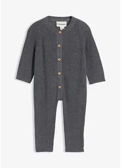 Pletený overal z čisté organické bavlny, bonprix