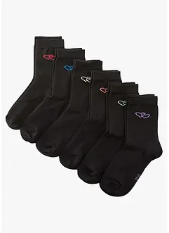 Ponožky s organickou bavlnou (6 párů), bonprix