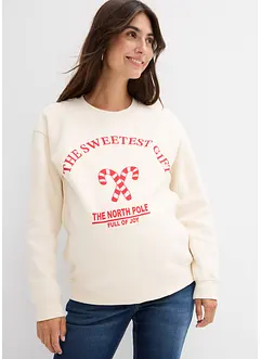 Těhotenská a kojicí mikina z měkké organické bavlny, bonprix