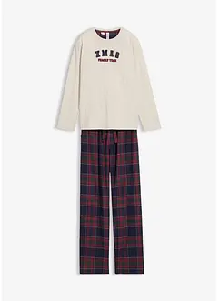 Pyžamo s flanelovými kalhotami, z měkké bavlny (2dílná souprava), bonprix