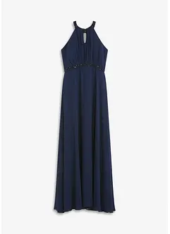 Maxi šaty s aplikací z perliček, bonprix