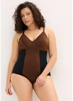 Stahovací body se středním tvarujícím efektem, z třpytivého materiálu, bonprix