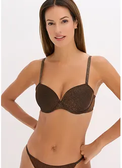 Vyztužená podprsenka z třpytivého materiálu, bonprix