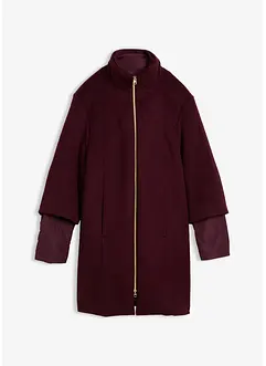 Vlněný kabát s prošívanou vnitřní bundou (2dílná souprava), bonprix