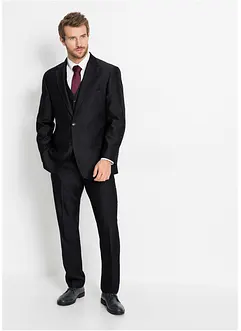 Oblek s vestou a kravatou (4dílná souprava), Regular Fit, bonprix