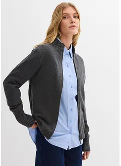 Pletený kabátek z čisté organické bavlny, bonprix