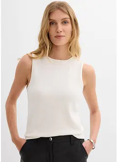 Pletený top z čisté bavlny, bonprix