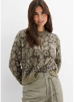 Svetr ze silnější pleteniny z měkké péřové příze, bonprix