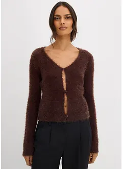 Kabátek z jemné pleteniny z péřové příze, bonprix