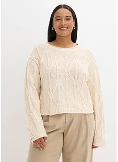 Svetr s podílem bavlny, bonprix