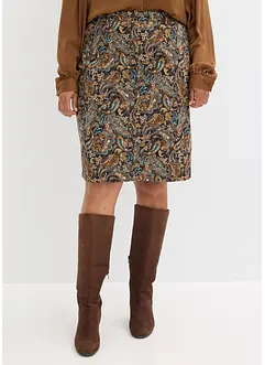 Strečová sukně s bavlnou, bonprix