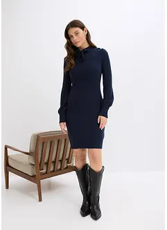 Pletené šaty ze splývavé viskózové směsi, bonprix