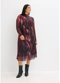 Midi šaty z jemné síťoviny, bonprix