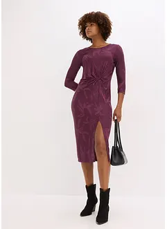 Žakárové midi šaty, bonprix