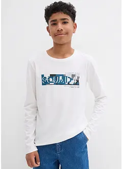 Triko s dlouhým rukávem, z čisté organické bavlny (2 ks v balení), bonprix