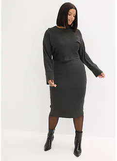 Pletená souprava se šaty (2dílná souprava), bonprix