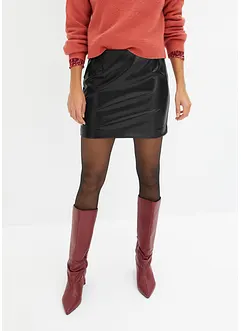 Krátká sukně z umělé kůže, bonprix