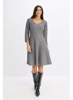 Pletené šaty ze splývavé viskózové směsi, bonprix