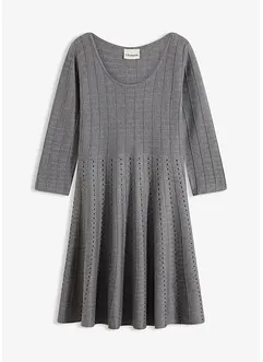 Pletené šaty ze splývavé viskózové směsi, bonprix