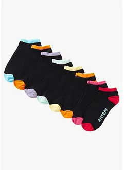 Kotníkové ponožky se dny v týdnu, s organickou bavlnou (8 párů v balení), bonprix