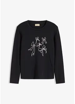 Tričko s dlouhým rukávem, z čisté organické bavlny, bonprix