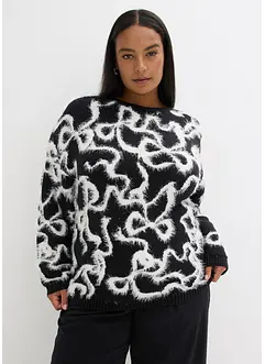 Žakárový svetr z jemné viskózové směsi, bonprix