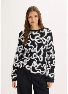 Žakárový svetr z jemné viskózové směsi, bonprix