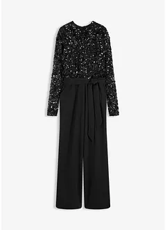 Overal s výšivkou s flitry, bonprix