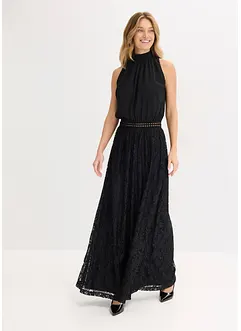 Maxi šaty s krajkovou sukní, bonprix