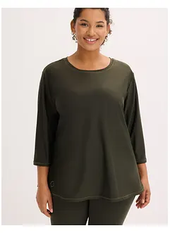 Velmi měkké funkční tričko s 3/4 rukávy, rychleschnoucí, bonprix