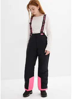 Lyžařské kalhoty s odnímatelnými šlemi, nepromokavé, bonprix