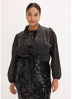 Bolerko z jemného tylu, s ozdobnou vázačkou, bonprix