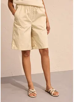 Bermudy z materiálu papertouch z bavlněné směsi, bonprix