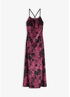 Maxi šaty z lesklého sametu, bonprix