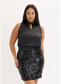 Midi šaty s flitry, bonprix