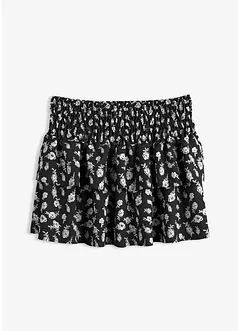 Volánová sukně ze strukturovaného materiálu se zmačkanou úpravou, bonprix