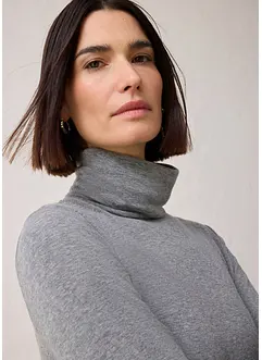 Rolákové tričko s podílem vlny, bonprix