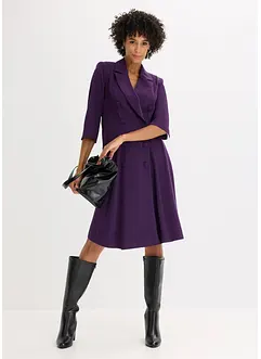 Blejzrové šaty s rozšířenou sukní, bonprix