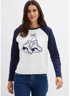 Raglánové triko z čisté organické bavlny, bonprix