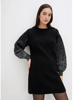Pletené šaty se třpytivým efektem, bonprix