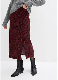 Midi sukně ze splývavé viskózy, bonprix