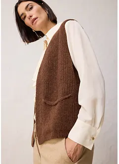 Vesta ze silnější pleteniny s vlnou alpaka, bonprix