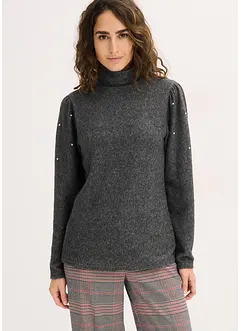 Flísové triko ze splývavé viskózové směsi, bonprix