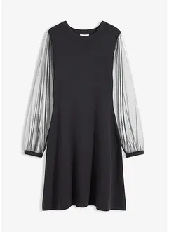 Pletené šaty ze splývavé viskózové směsi, bonprix