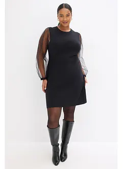 Pletené šaty ze splývavé viskózové směsi, bonprix